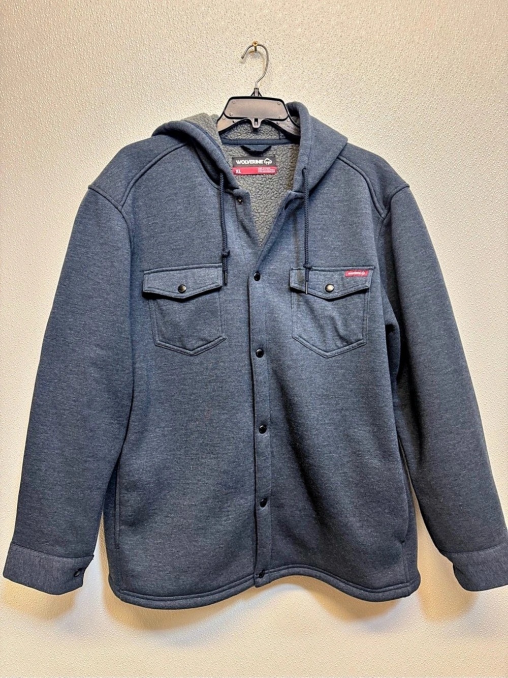 Wolverine Men's Bucksaw Hooded Shirt Jac Bucksaw Hooded Shirt Jac Men's Gray XL